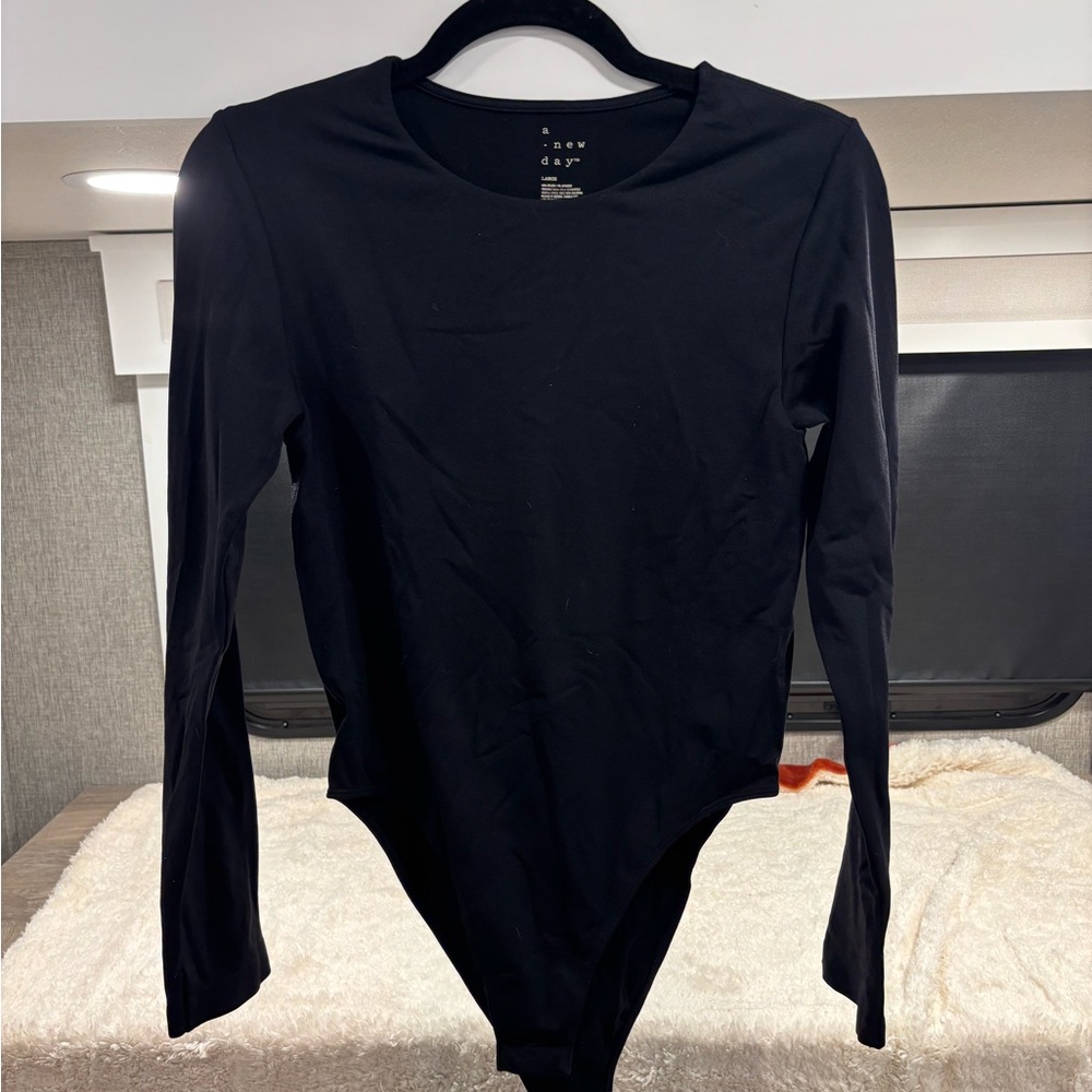 A New Day Women's Classic Black Bodysuit